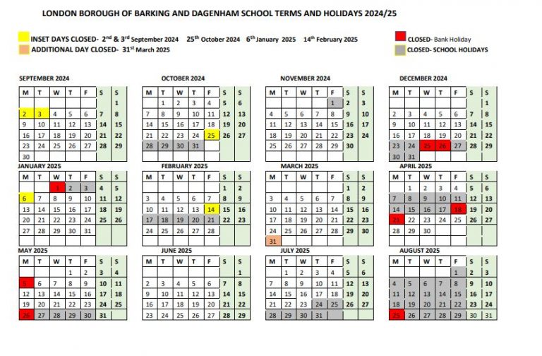 calendar-rush-green-primary-school
